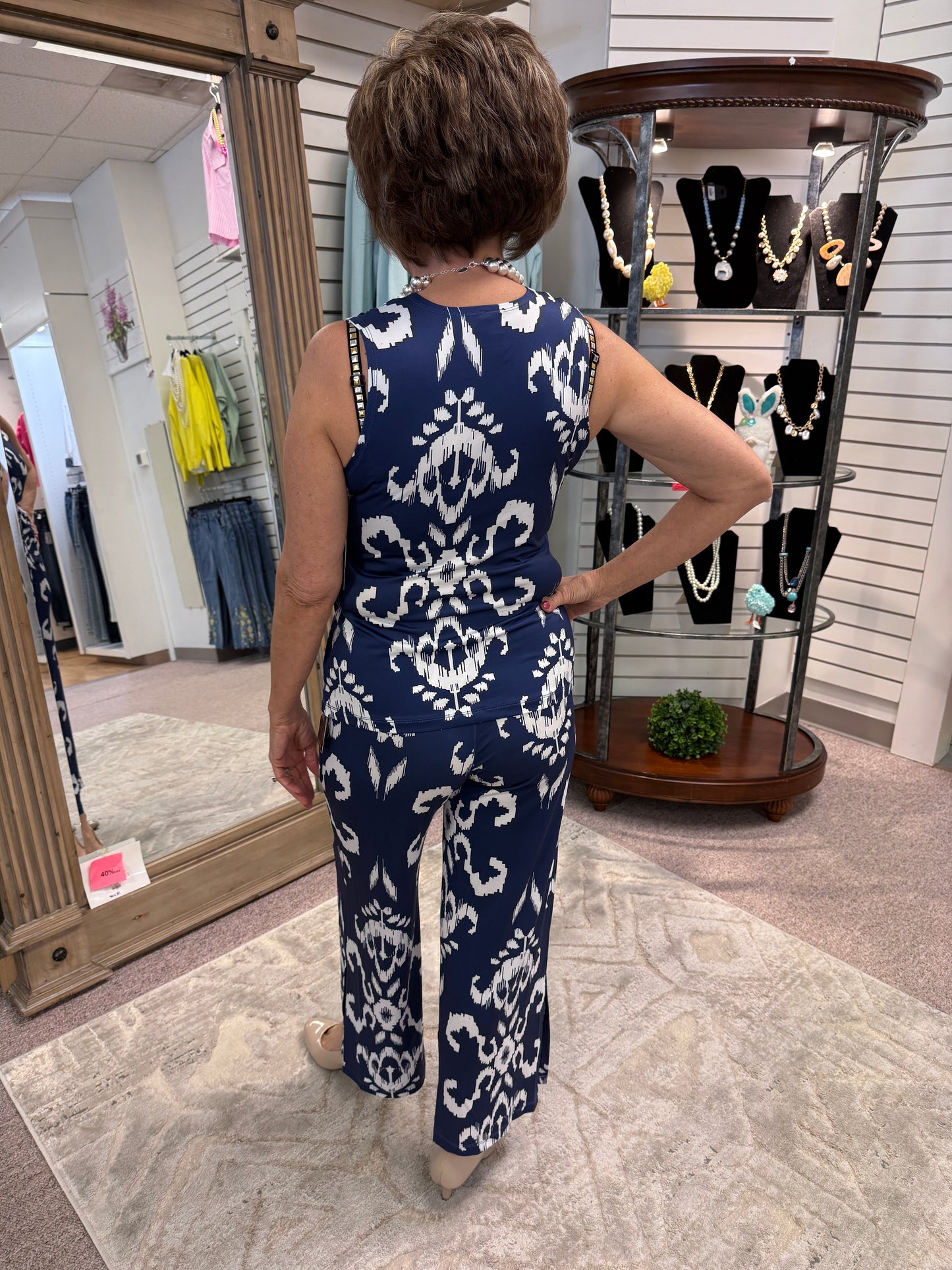 28PP Tile Motif Print Pant CSW