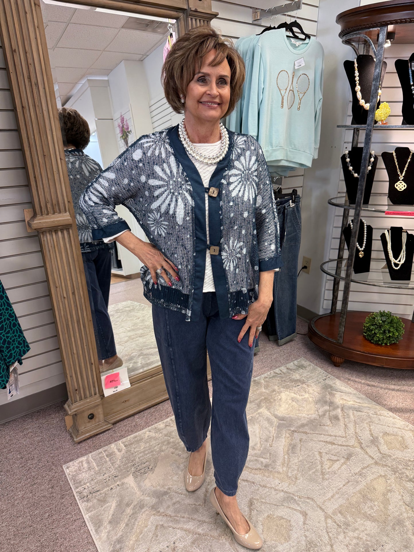 2182 Mesh Cardigan JNJ