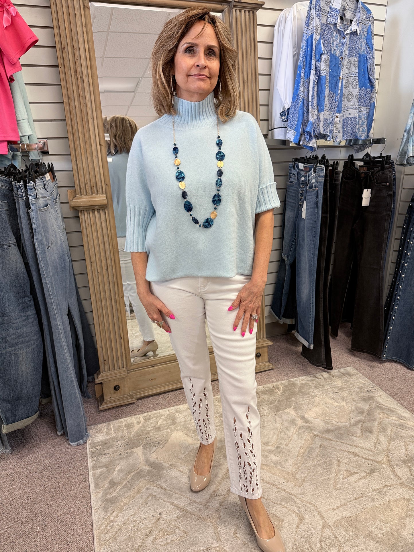 4181 Light Blue Sweater RAIN