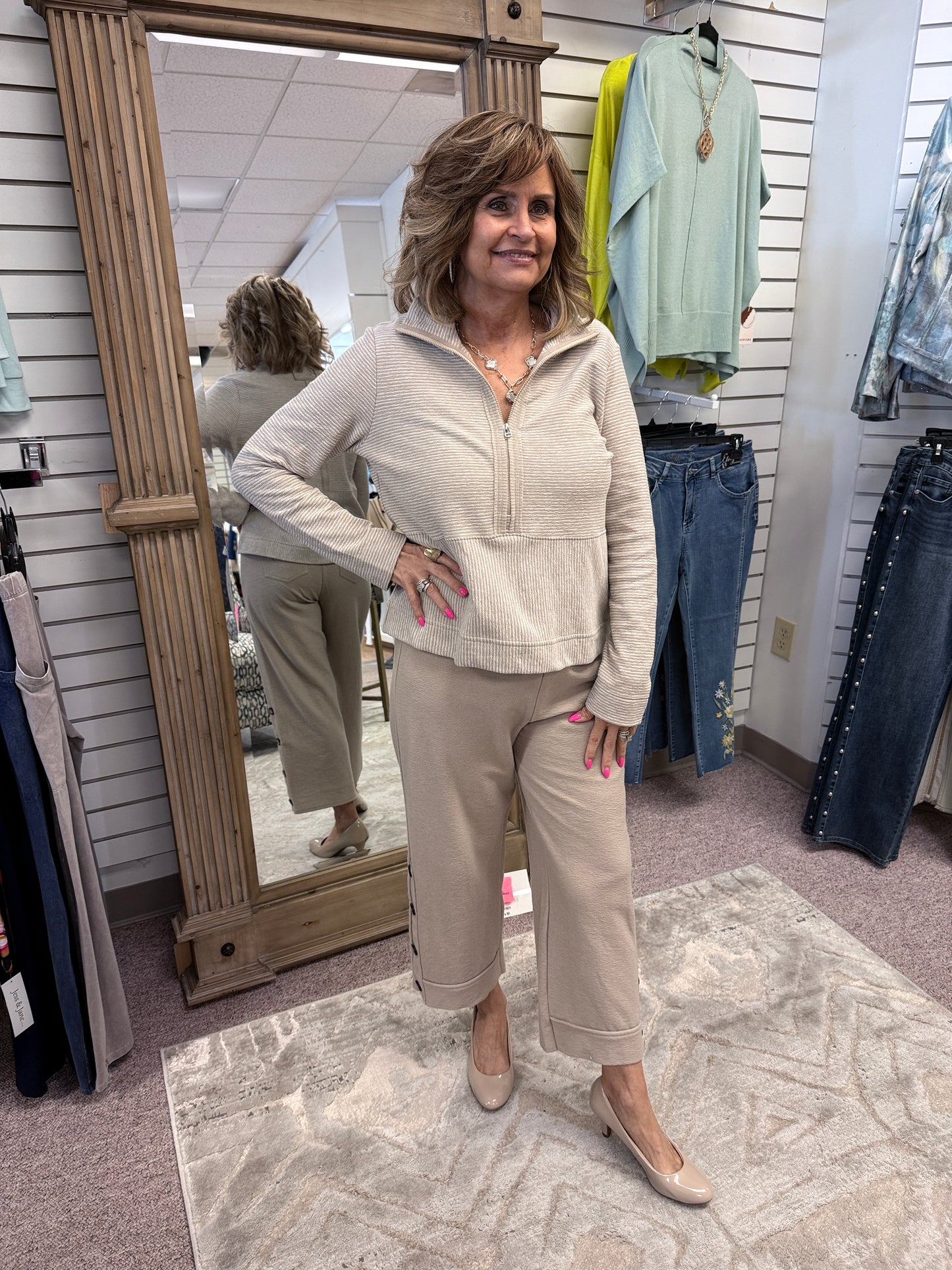 21510 Oakwood Stripe Pullover HAB