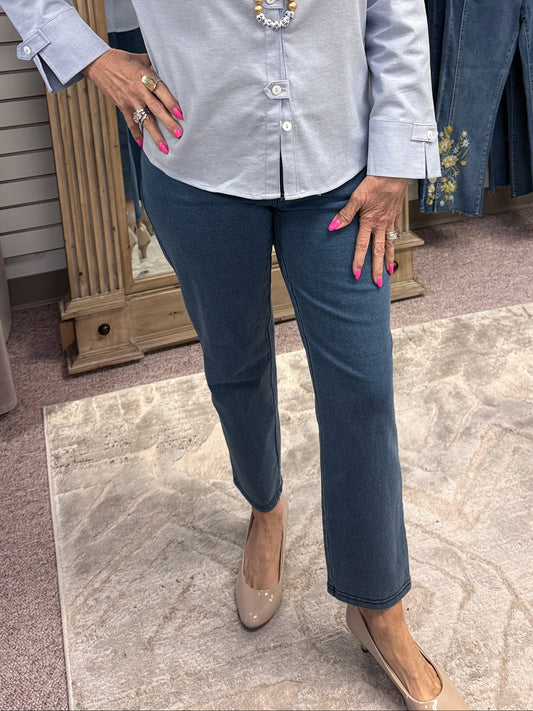 31569 Knit Capri Jeans HAB