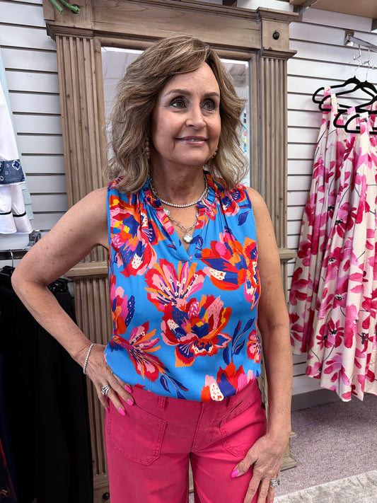 3109 Blouse W/Frill HTI