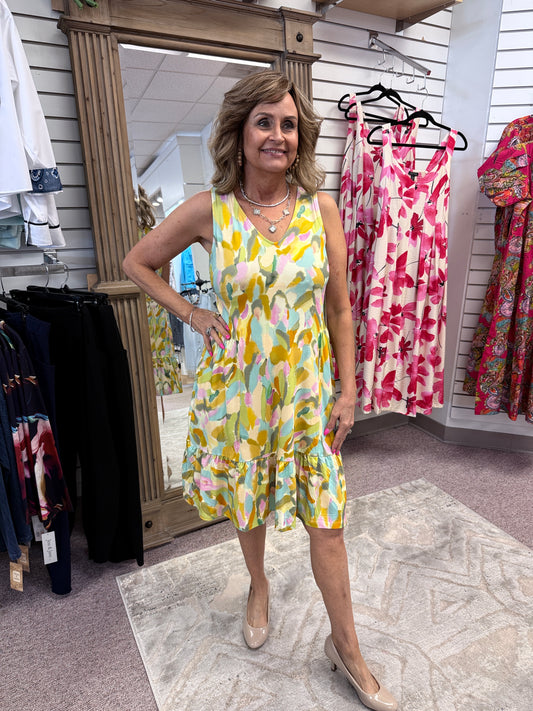 3457 V-Neck Dress HTI