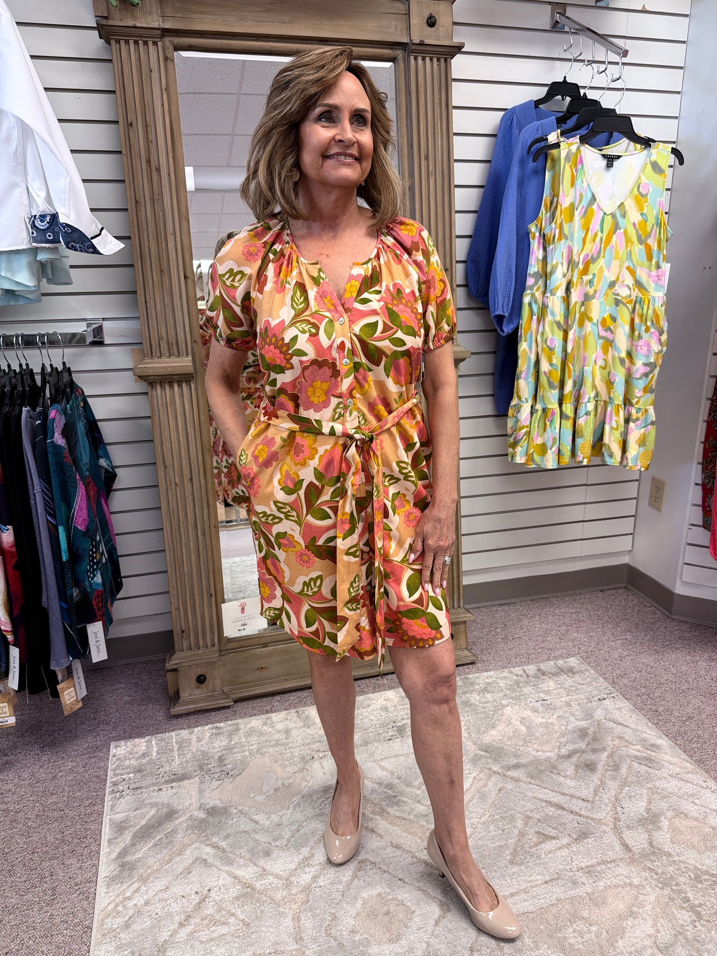 2P86 Button Front Dress LVP