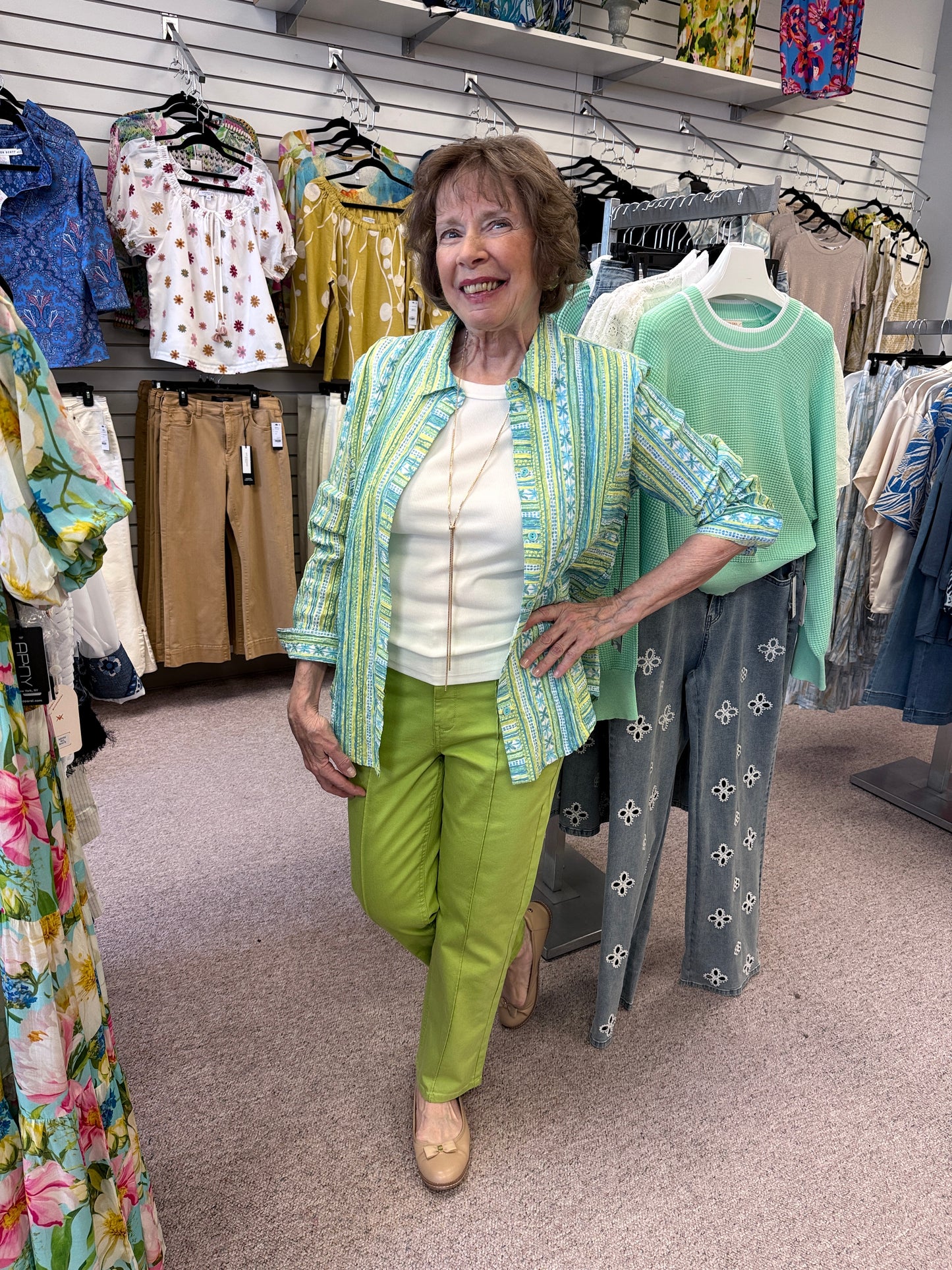 40119 Aloe Stripe Shirt HAB