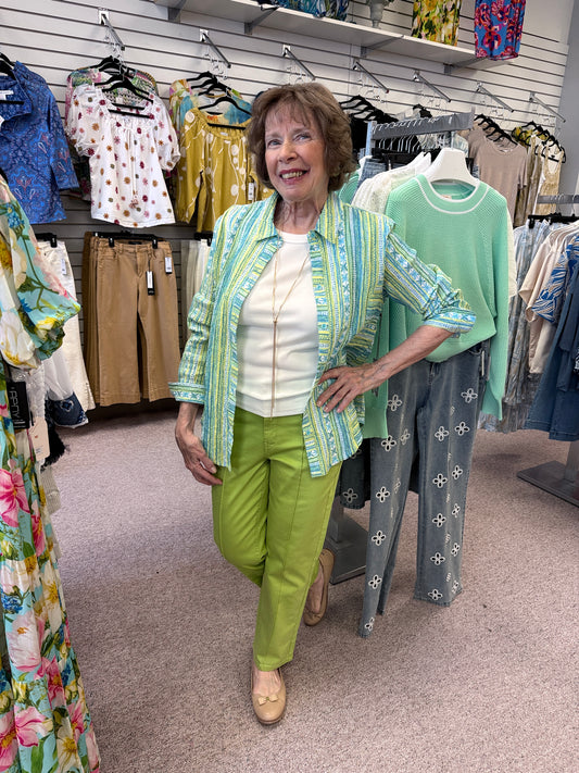 40119 Aloe Stripe Shirt HAB