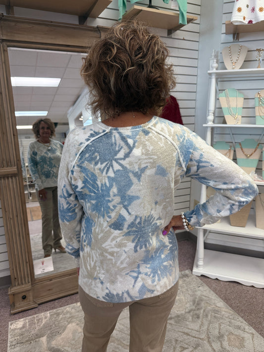 2268 Reversible Print Sweater CWB