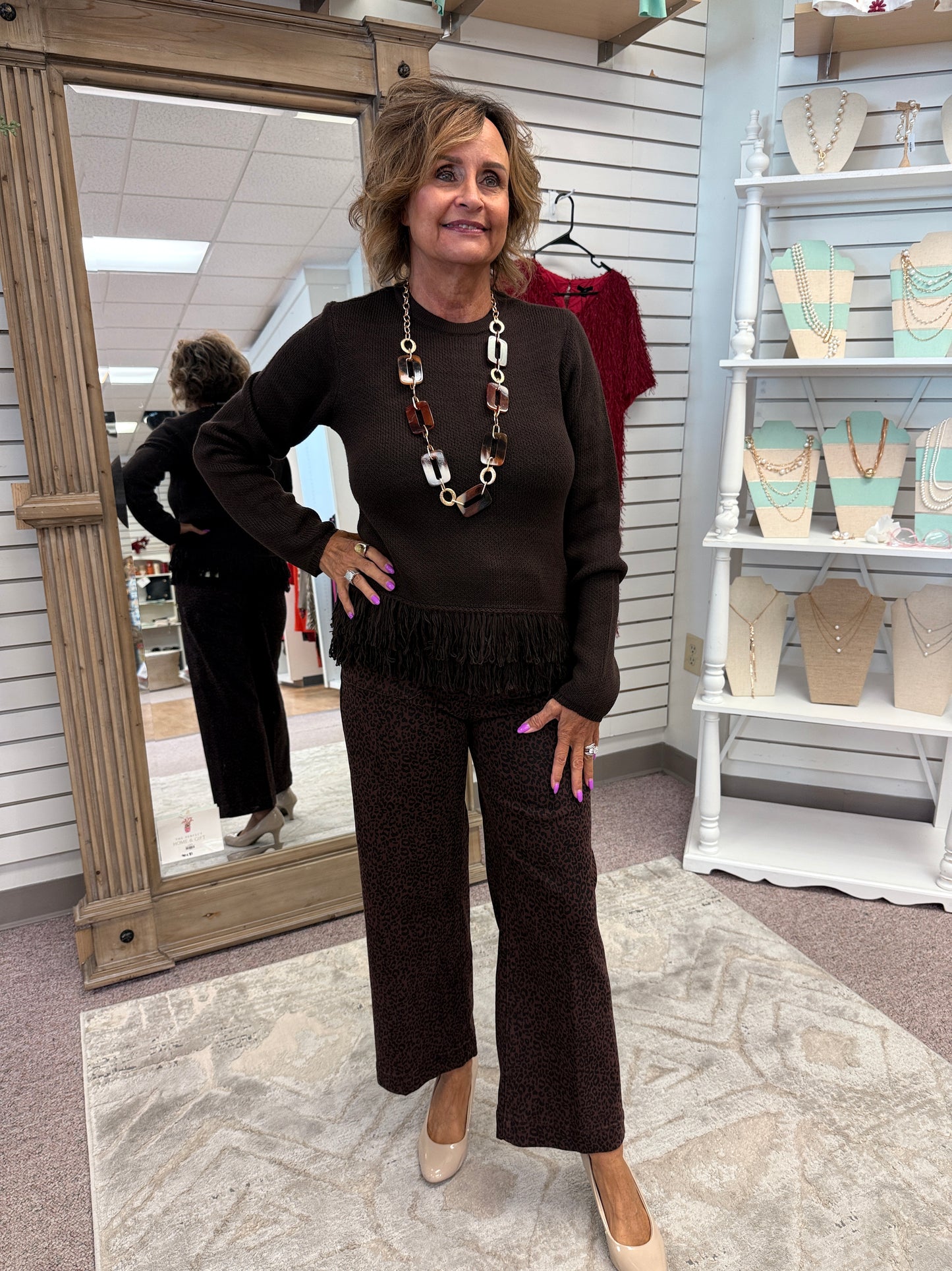 C205 Sweater W/Fringe CWB