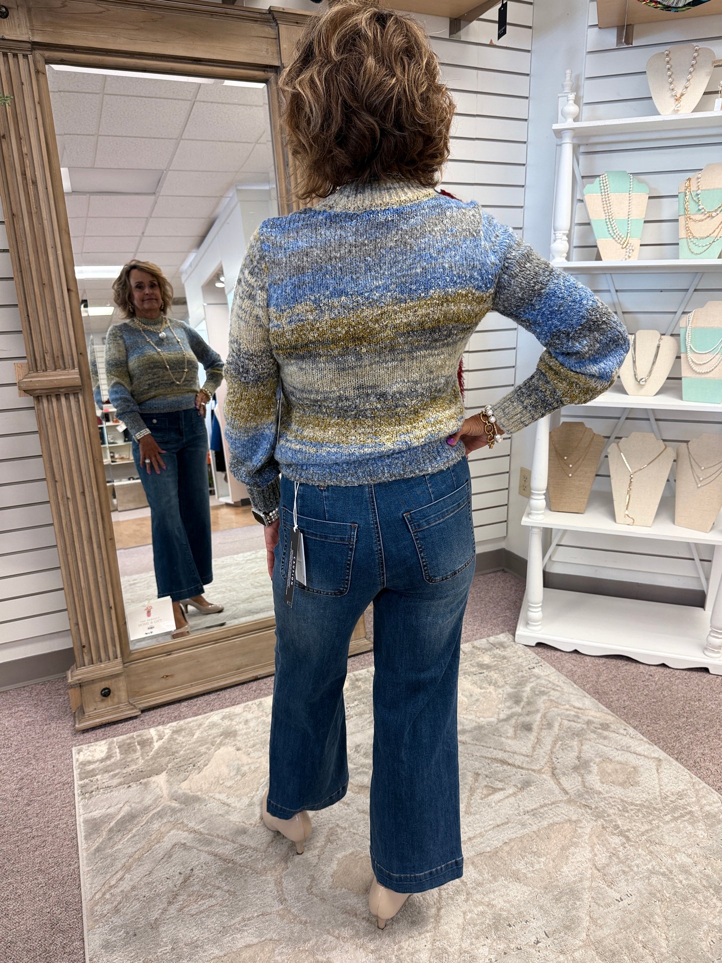 3180 Cobalt Mock Neck HTI