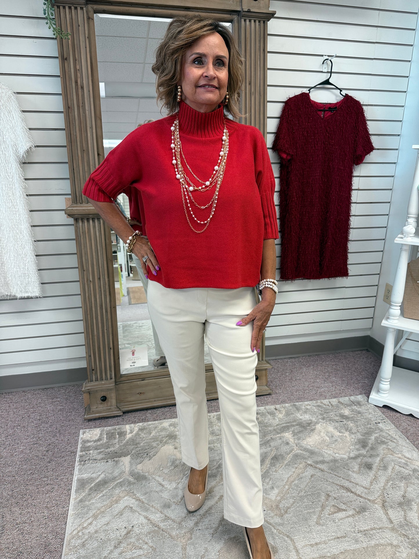 4181 Red Swing Sweater RAIN