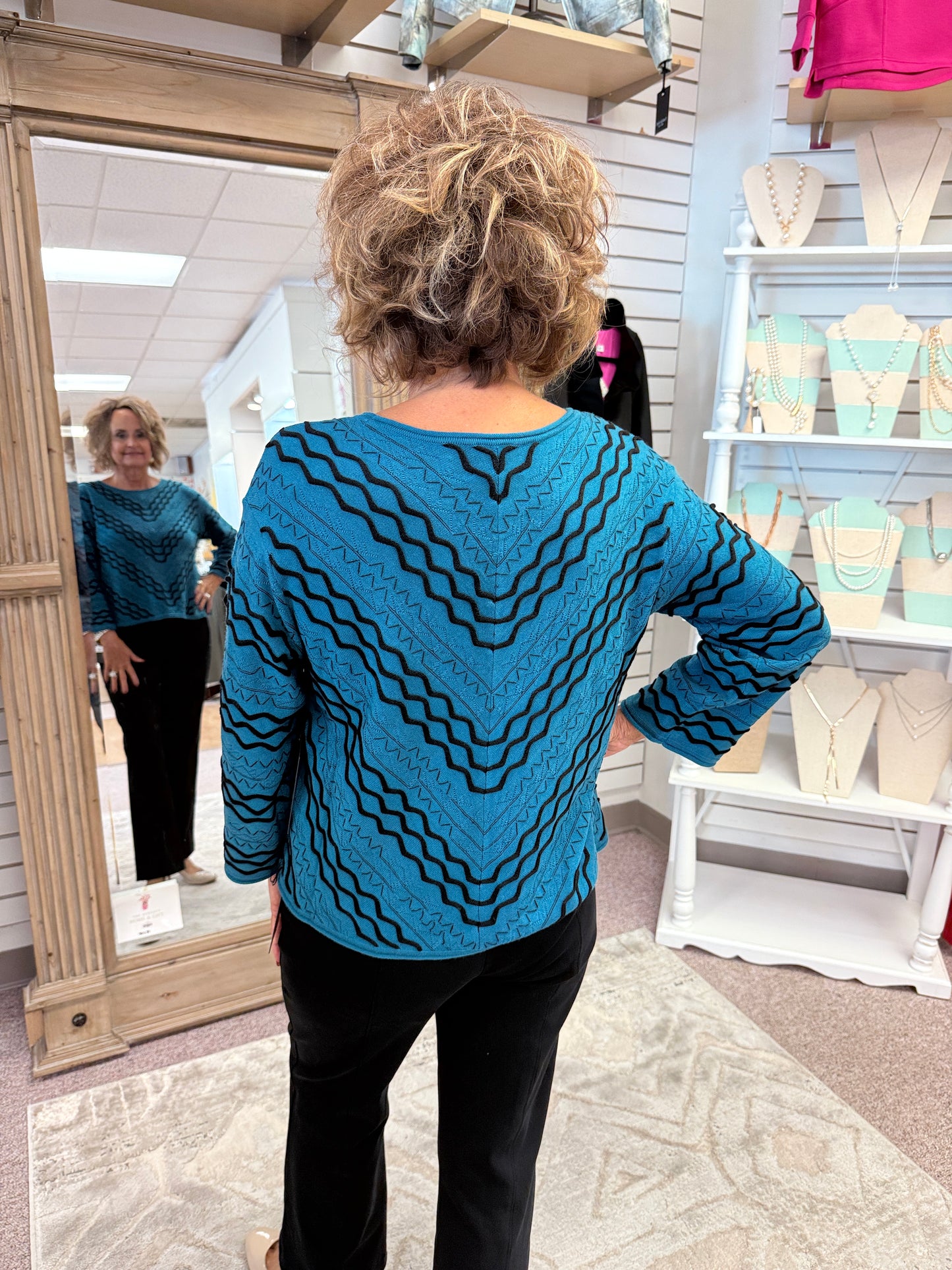 901711 Wave Sweater Pullover OLV