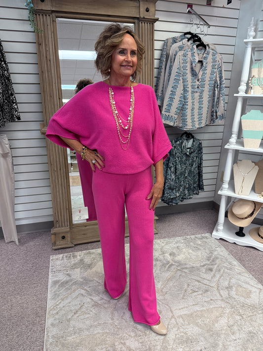 0106 Fuschia Italian Knit Pant MIL