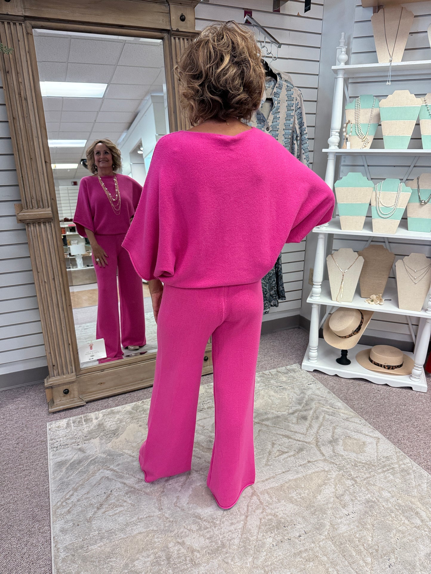 0106 Fuschia Italian Knit Pant MIL