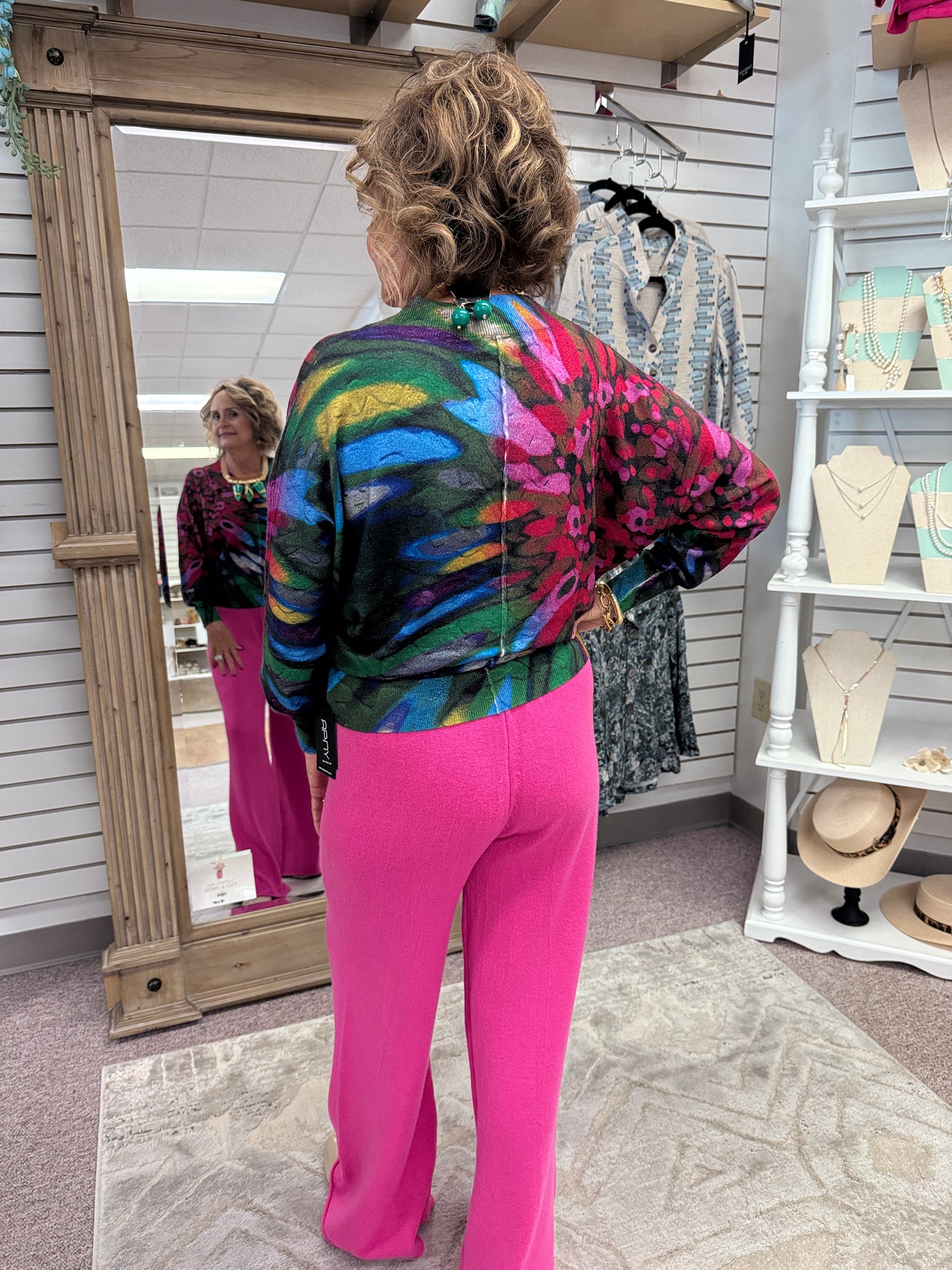 0106 Fuschia Italian Knit Pant MIL
