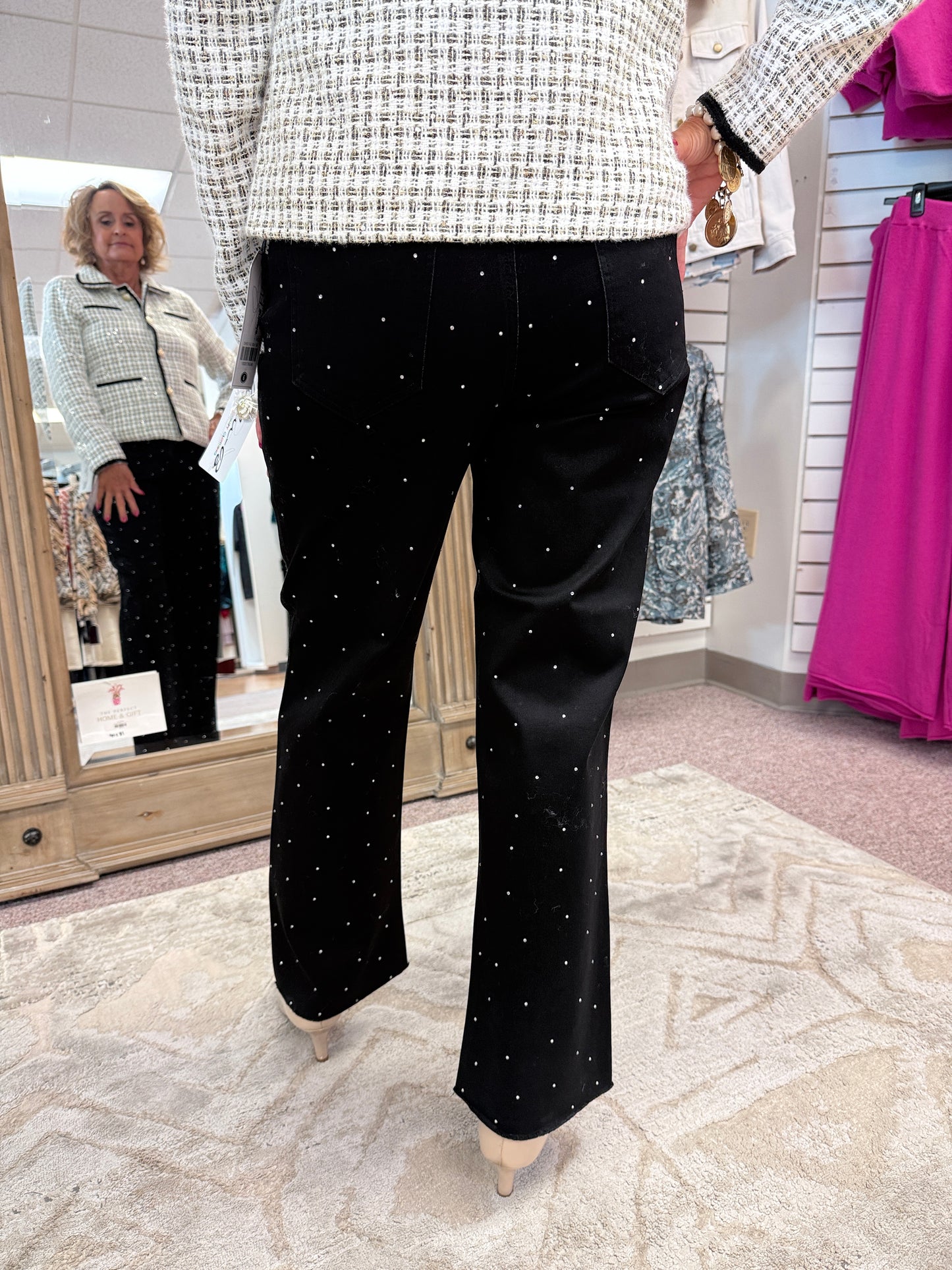 1742 Black Rhinestone Pant LBC