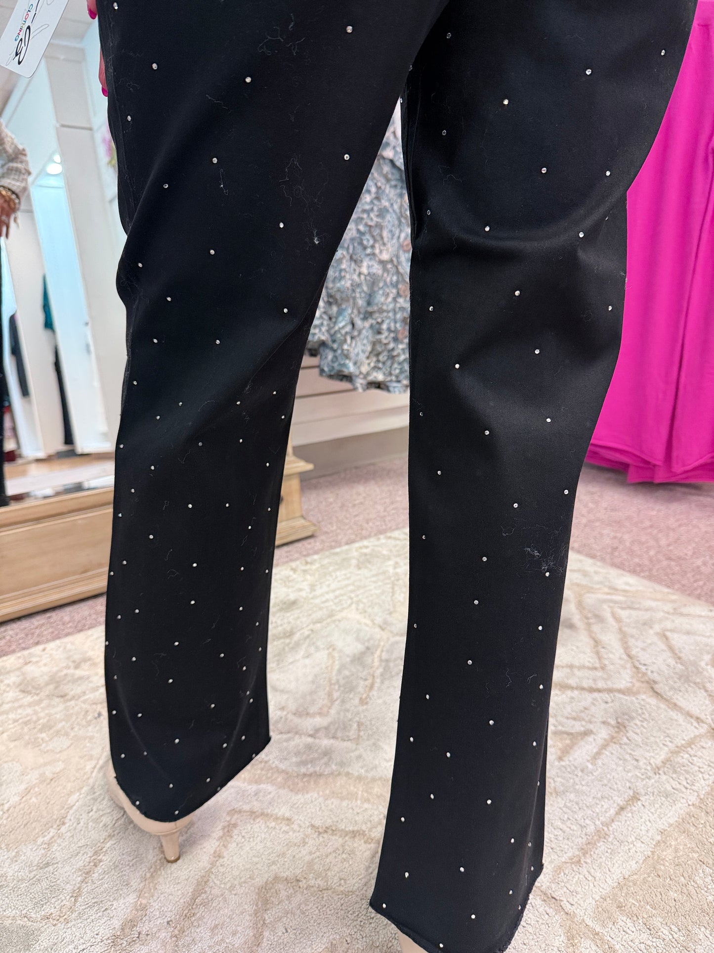 1742 Black Rhinestone Pant LBC