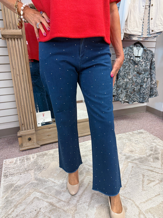 1742 Denim Rhinestone Pant LBC