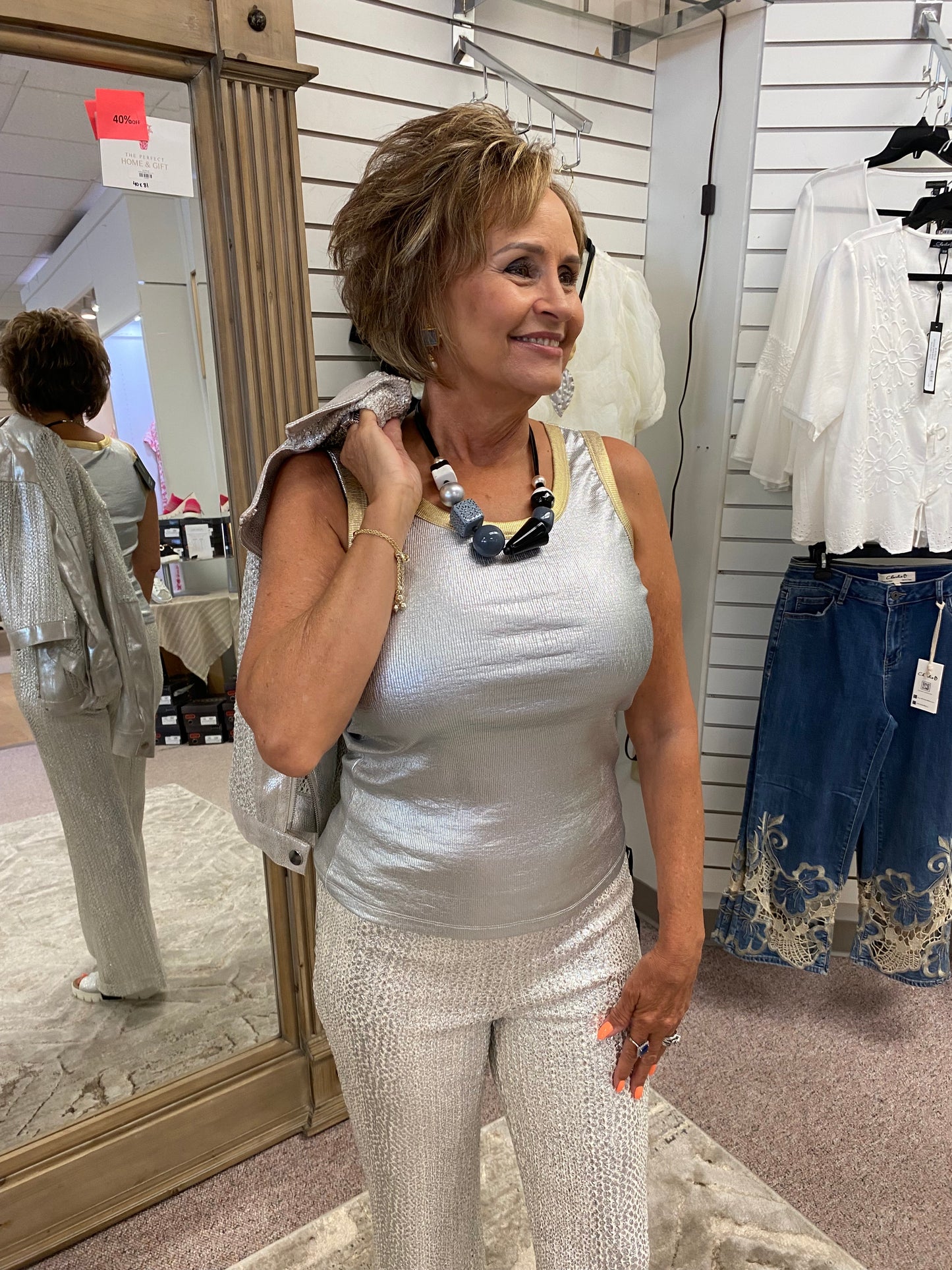 2633 Gold Silver Tank INY
