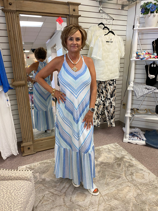 3443 Lined Maxi Dress HTI