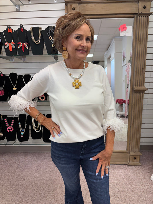 5267 CRM Cashmere Scoop Neck LBC