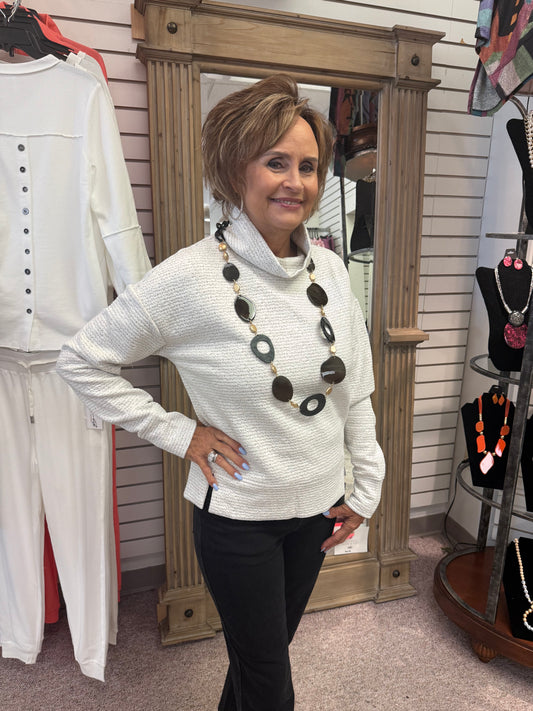 8240 Funnel Neck Top HTI