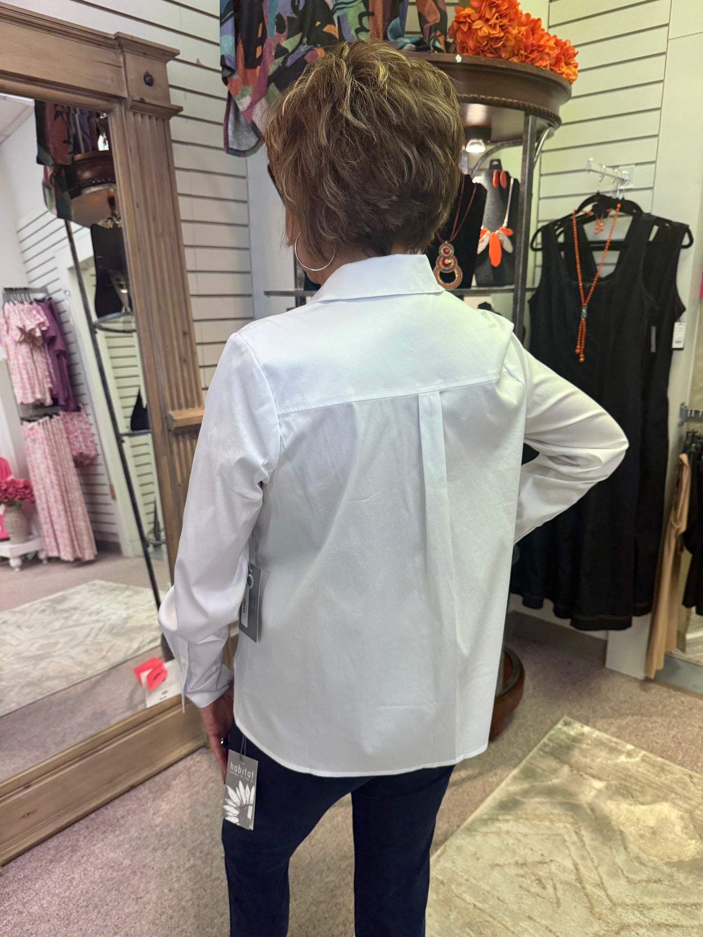 5024 White Hem Shirt HAB