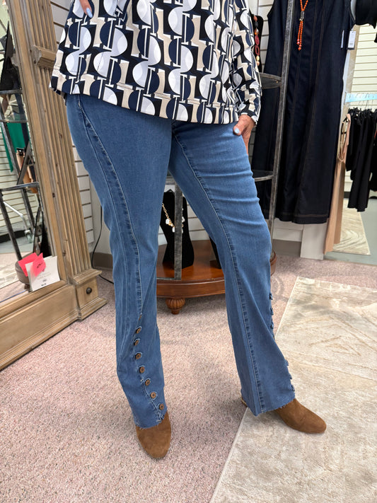 1BWD Button Trim Jean TBC