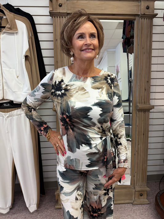Floral Print Tie Top CSW