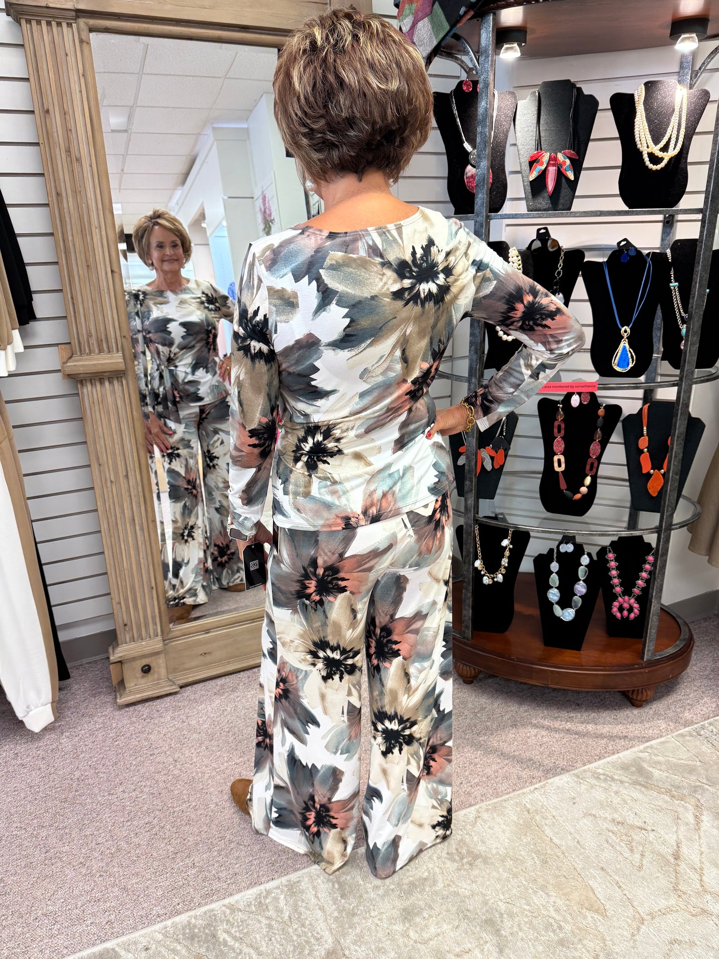Floral Print Palazzo Pant CSW