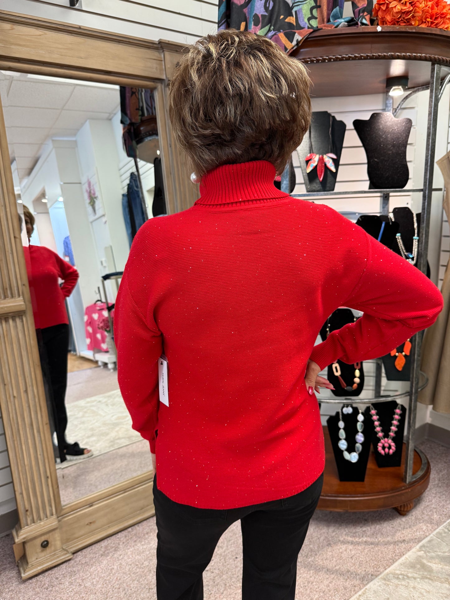 5063 Turtleneck Carmine HTI