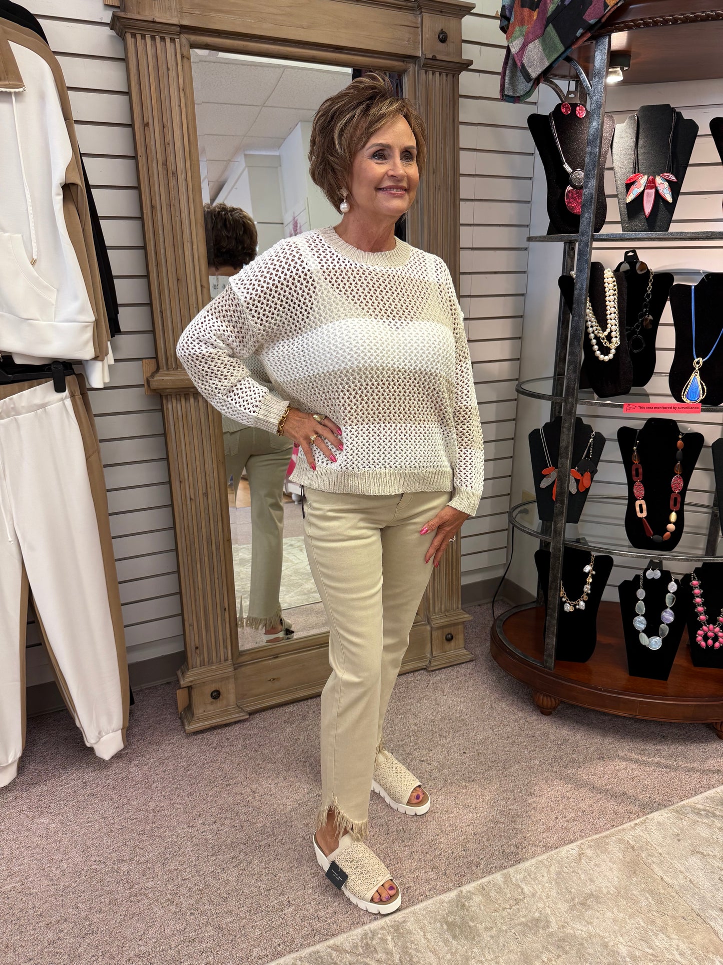 Tan Angle Pant Fringe TBC