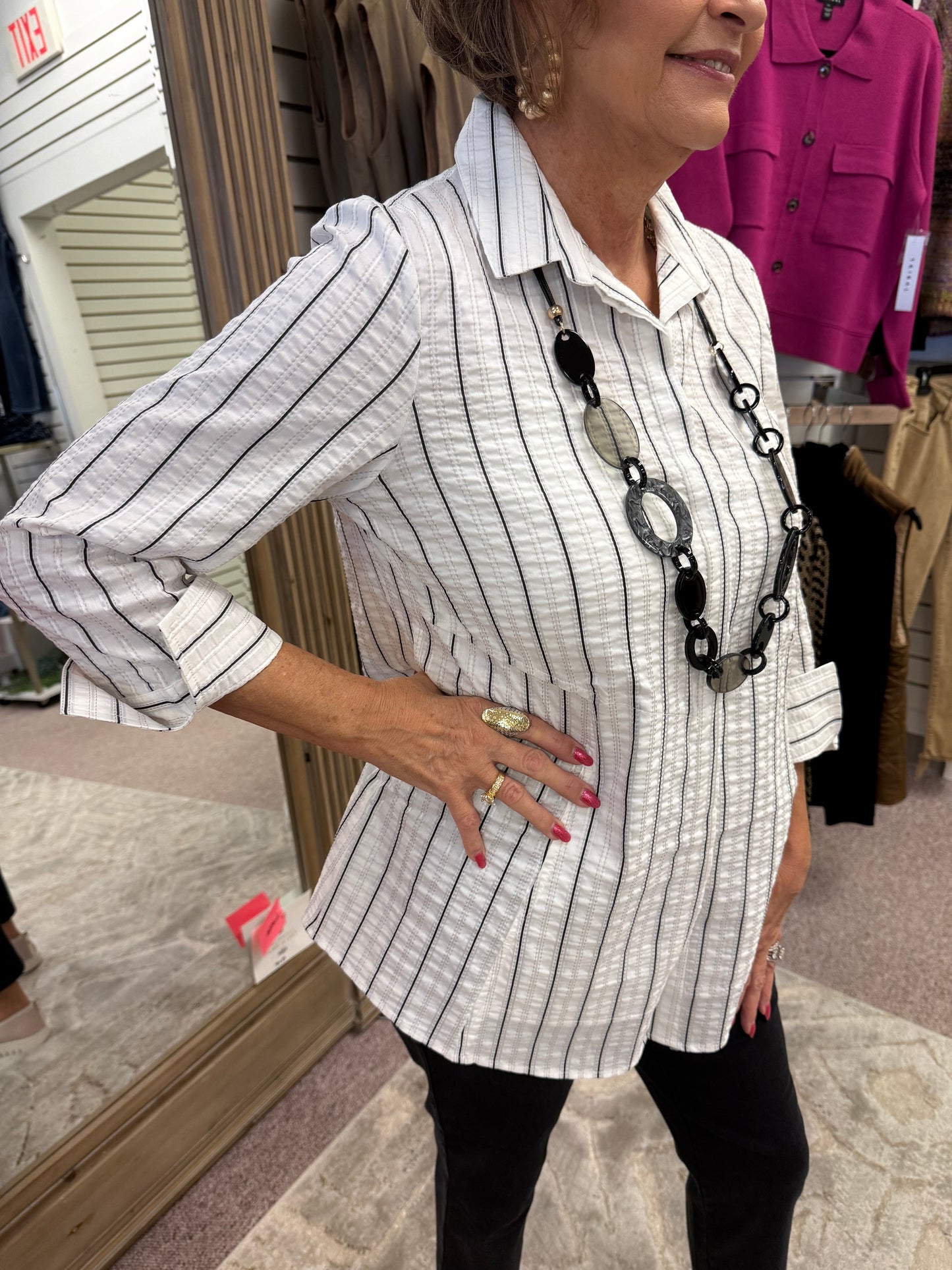 5119 Hidden Placket Shirt HAB