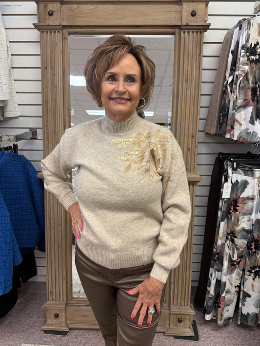 2856 Sweater W/ Sequins CWB