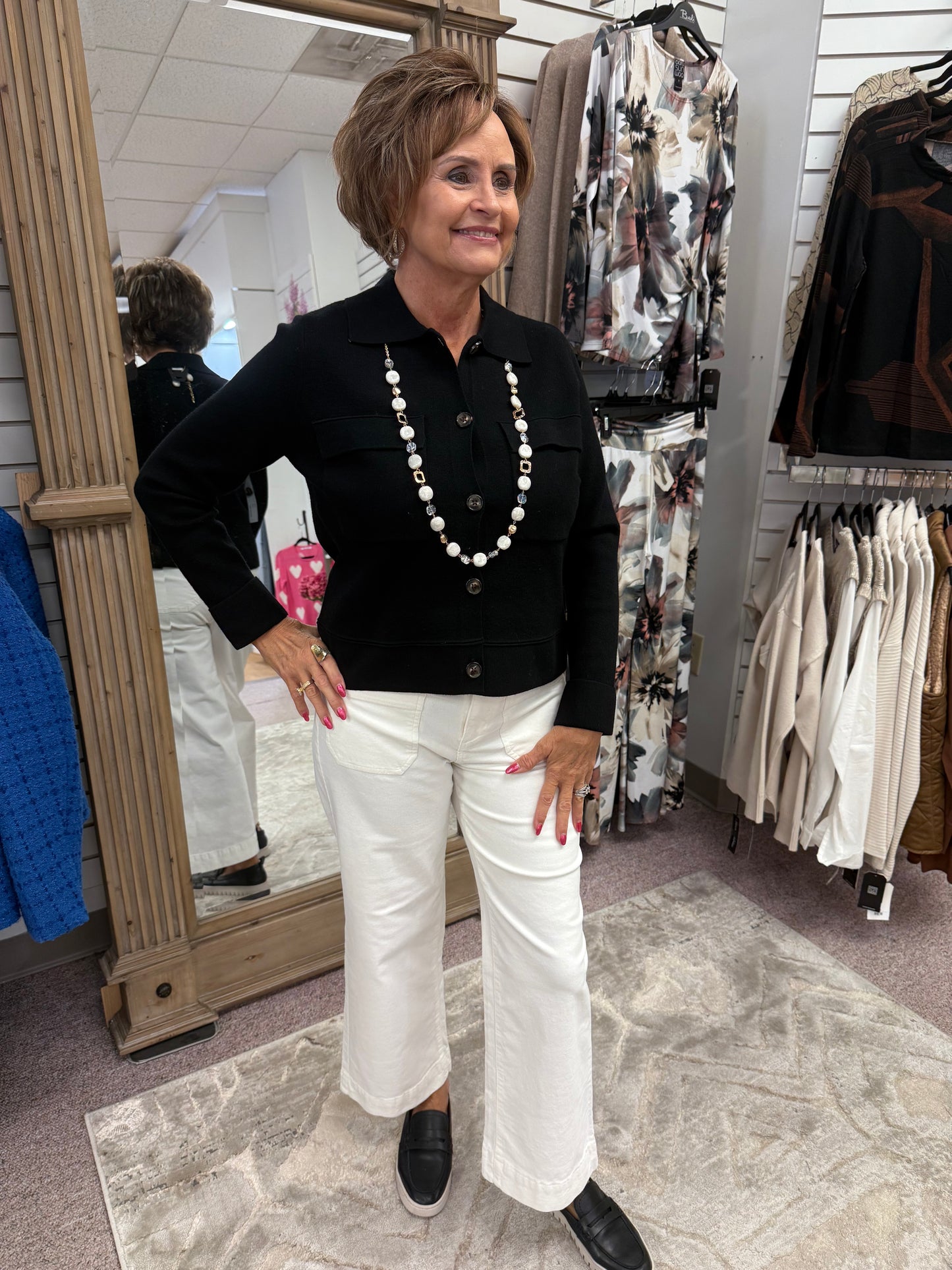 0002 Cardigan - Black HTI