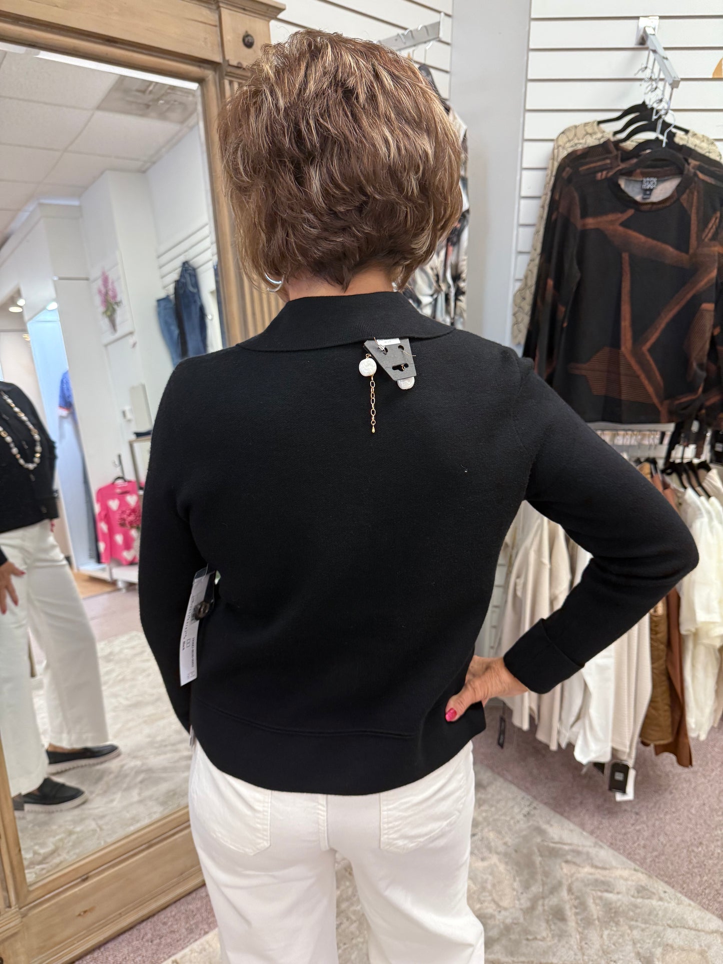 0002 Cardigan - Black HTI