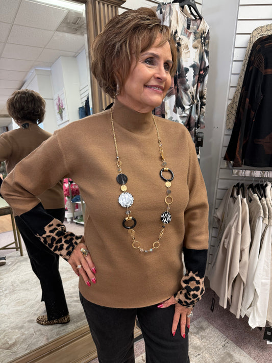 2895 Sweater W/Contrast SLV CWB