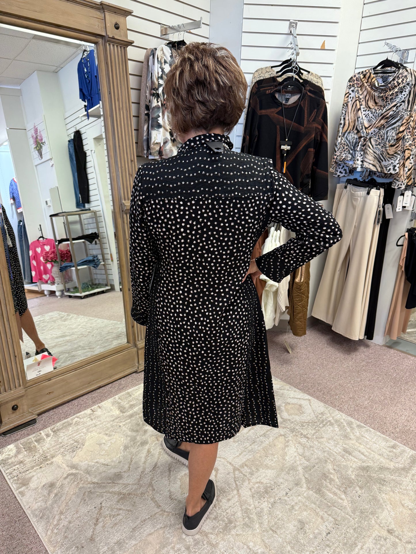 5689 Dot Dress/Duster HABITAT