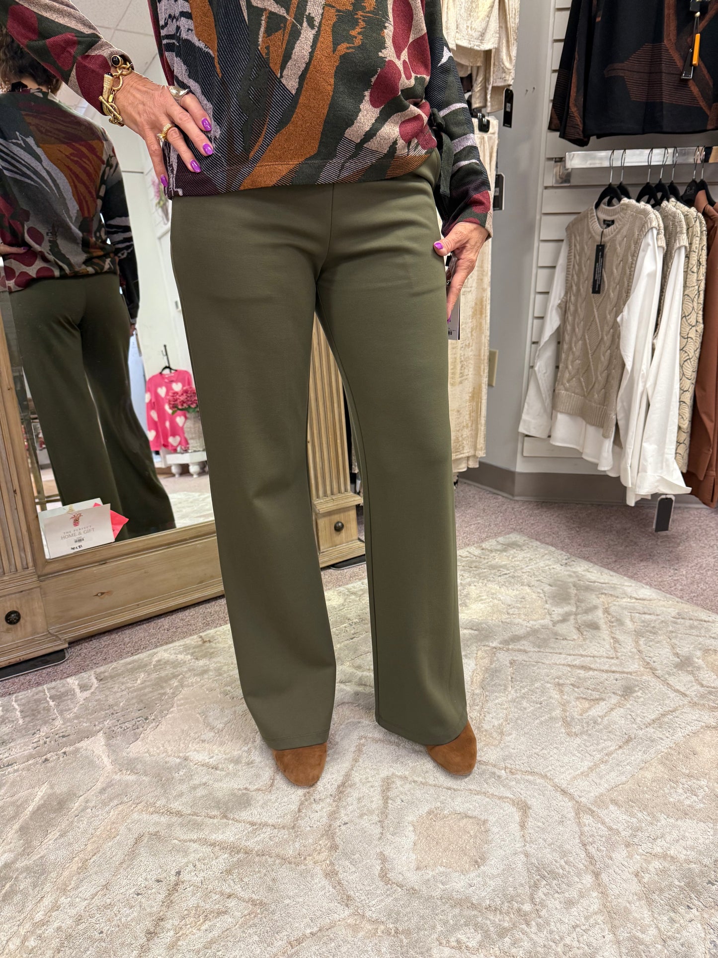 T42A Olive Straight Pant Clara Sun Woo