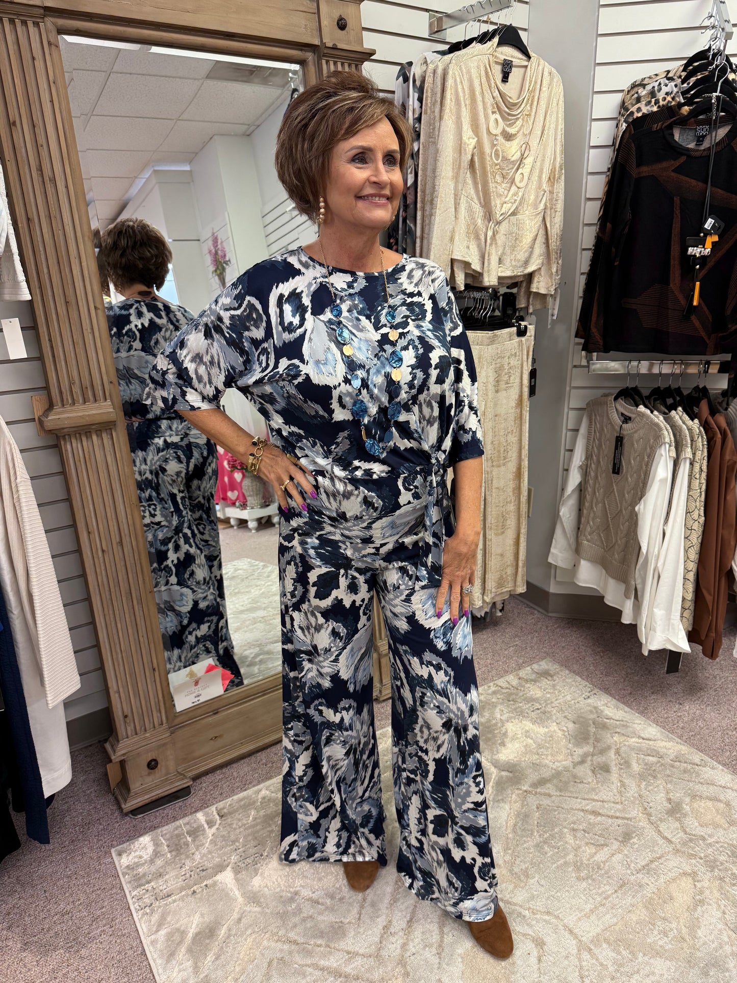 TP35 Navy/Silver Palazzo Clara Sun Woo