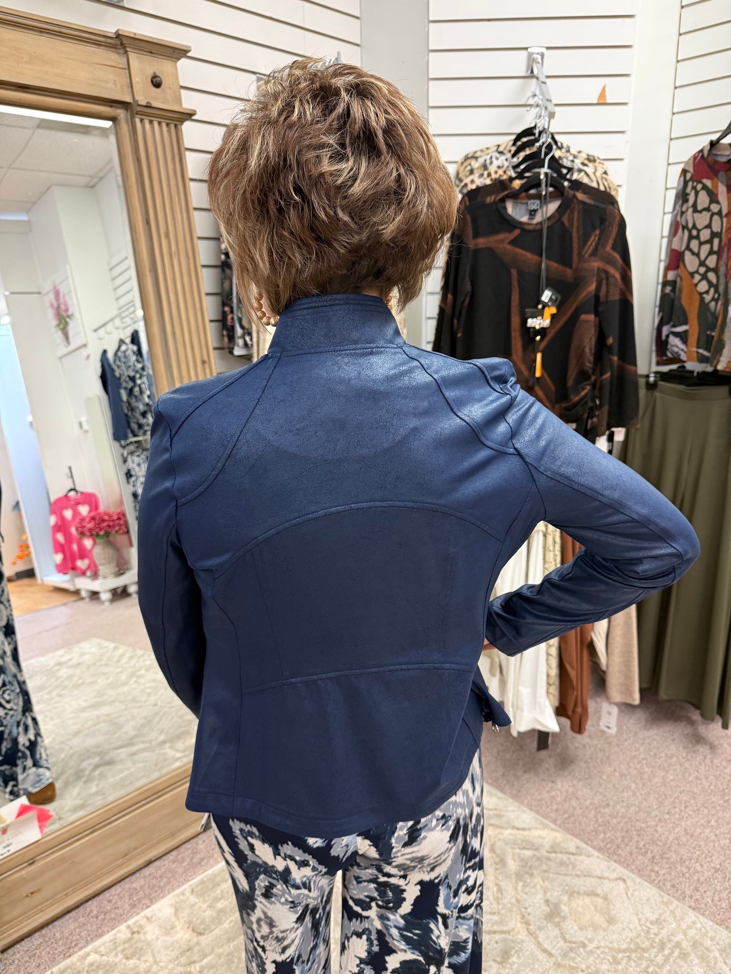 K161 Leather Jacket Clara Sun Woo