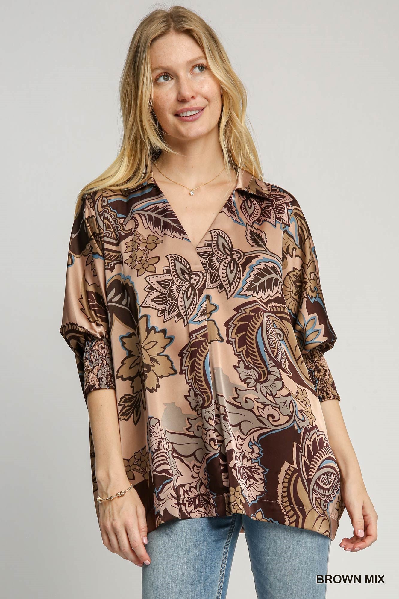 8699 Paisley print top UMG