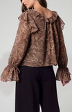 8P38 Ruffleneck Blouse LVP