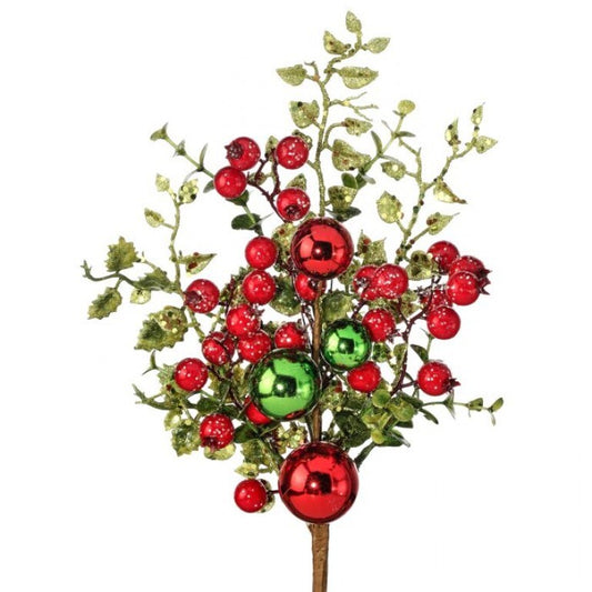 5885 Glitter Berry Ball Pick RIB
