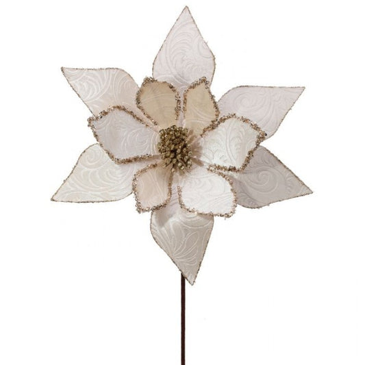 3386 22" Baroque Poinsettia RIB