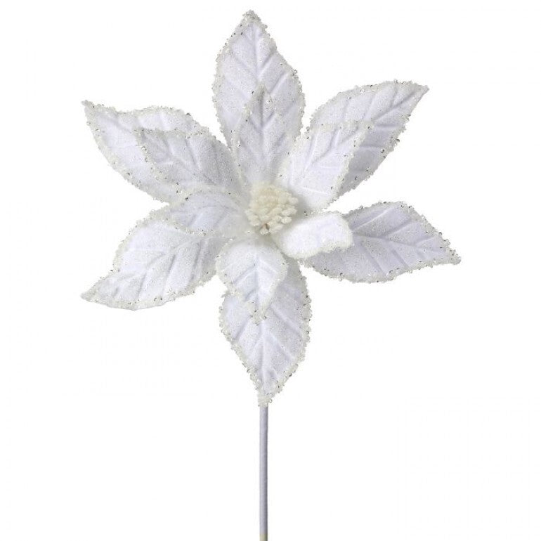 5837 Winter Poinsettia Stem RIB