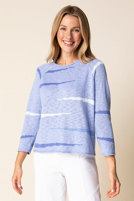 9702 Blue Pullover HAB