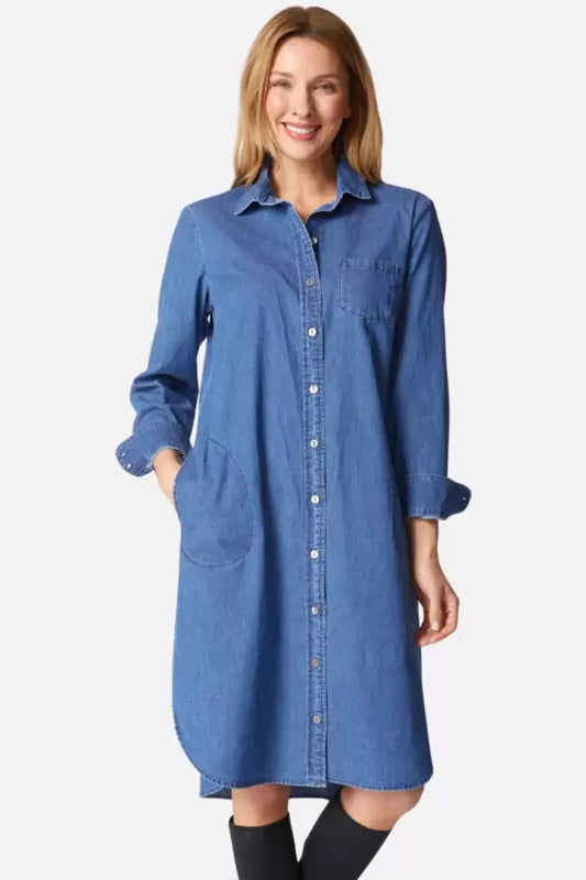 5287 Midi Denim Dress HAB