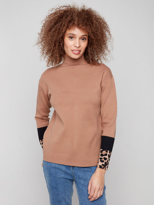 2895 Sweater W/Contrast SLV CWB