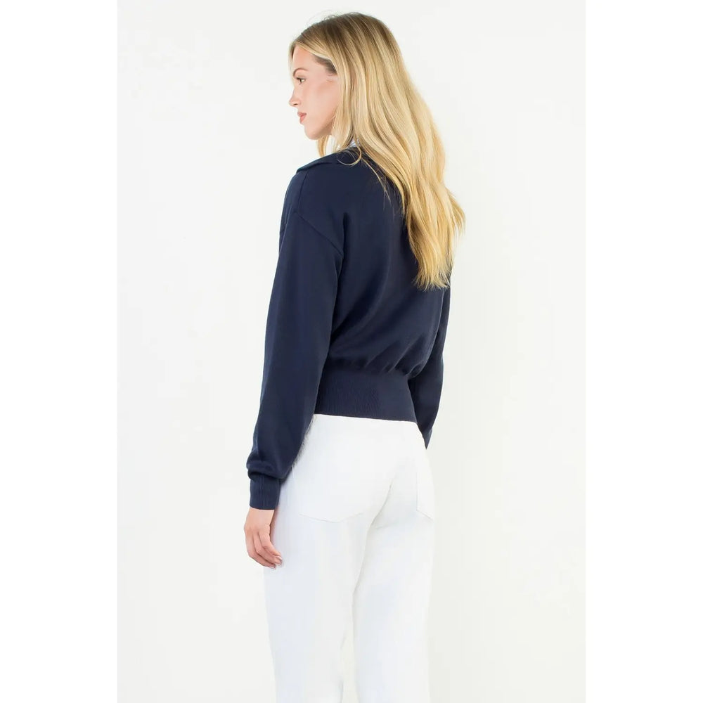 0528 Collared  Sweater THML