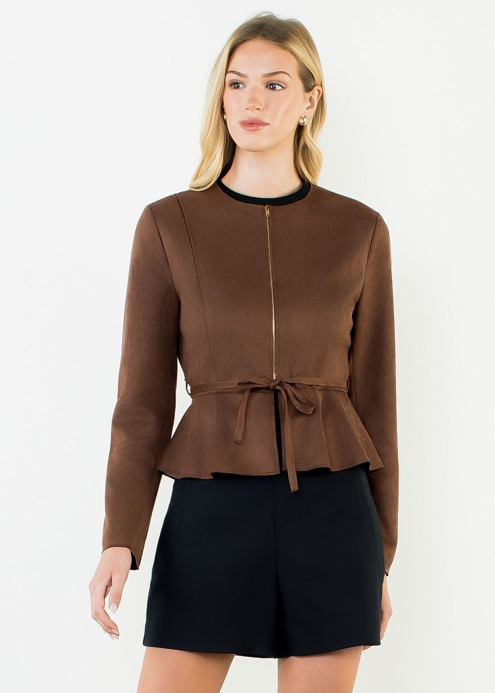 1070 Jacket W/Tie Waist THML